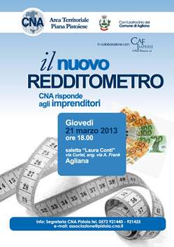 locandina Redditometro 21 marzo 2013 LD rid