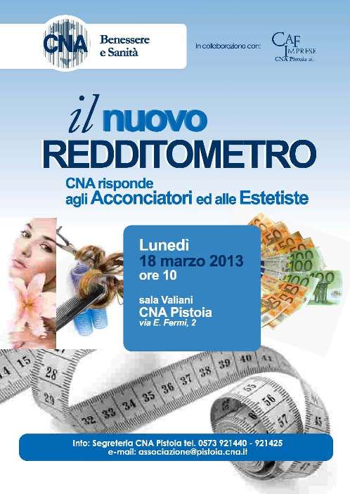 Incontro 18 marzo 2013 su redditometro piccolo