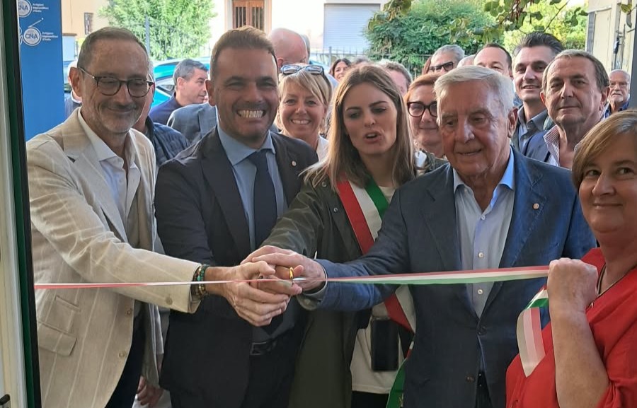 Inaugurazione sede CNA Quarrata 1 posa ufficiale